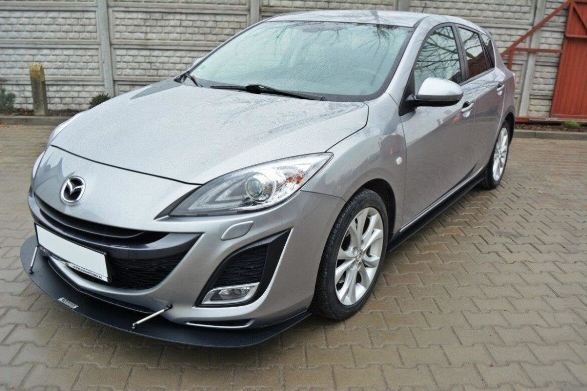 Street Pro Seitenschweller passend für Mazda 3 MK2 SPORT (vor FL) schwarz matt