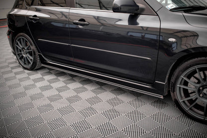 Street Pro Seitenschweller passend für Mazda 3 MPS Mk1 schwarz matt