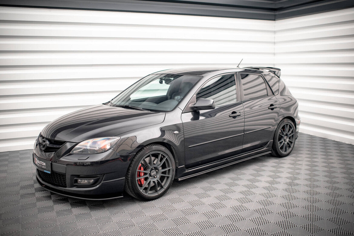 Street Pro Seitenschweller passend für Mazda 3 MPS Mk1 schwarz matt