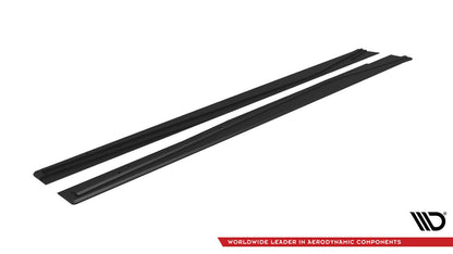 Street Pro Seitenschweller passend für Mercedes A AMG-Line W176 FL schwarz matt