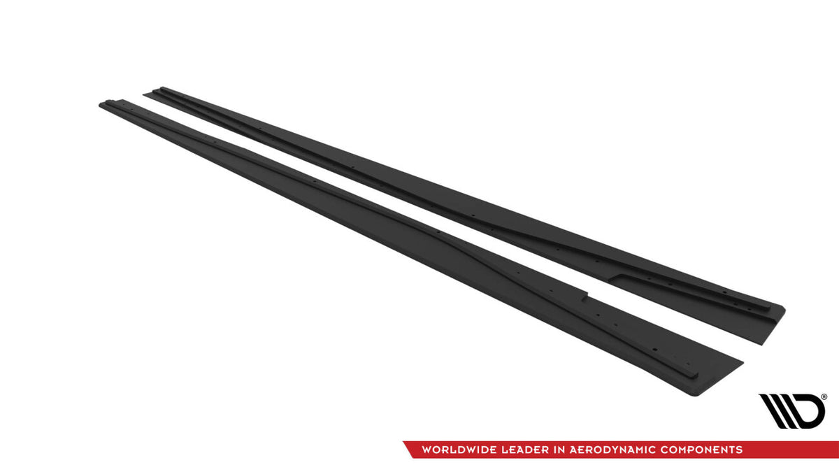 Street Pro Seitenschweller passend für Mercedes A AMG-Line W176 FL schwarz matt