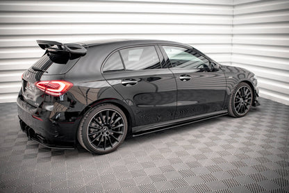 Street Pro Seitenschweller passend für Mercedes A35 AMG / AMG-Line Aero Pack W177 schwarz matt