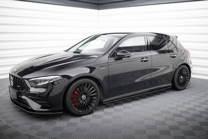 Street Pro Seitenschweller passend für Mercedes-AMG A35 W177 FL schwarz matt