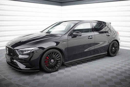 Street Pro Seitenschweller passend für Mercedes-AMG A35 W177 FL schwarz matt
