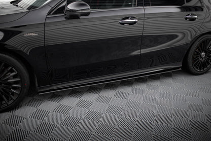 Street Pro Seitenschweller passend für Mercedes-AMG A35 W177 FL schwarz matt