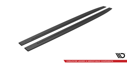 Street Pro Seitenschweller passend für Mercedes-AMG C43 Coupe / Cabrio C205 FL / A205 FL schwarz matt