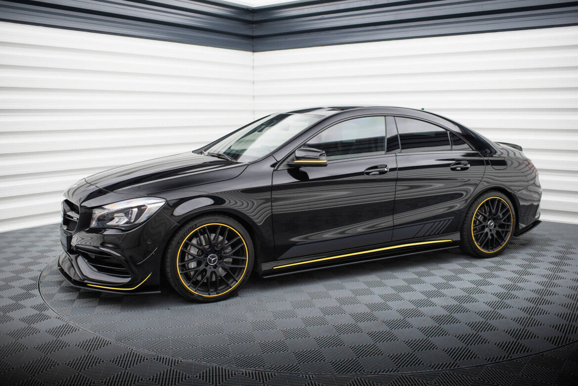 Street Pro Seitenschweller passend für Mercedes-AMG CLA 45 C117 FL schwarz matt