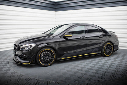 Street Pro Seitenschweller passend für Mercedes-AMG CLA 45 C117 FL schwarz matt