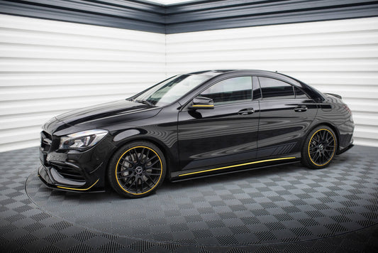 Street Pro Seitenschweller passend für Mercedes-AMG CLA 45 C117 FL schwarz matt
