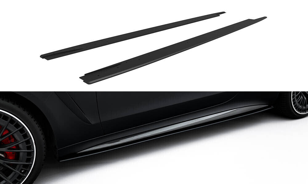 Street Pro Seitenschweller passend für Mercedes-AMG CLE 53 Aero C236 schwarz matt