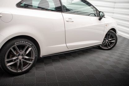 Street Pro Seitenschweller passend für Seat Ibiza CUPRA Sport Coupe Mk4 schwarz matt