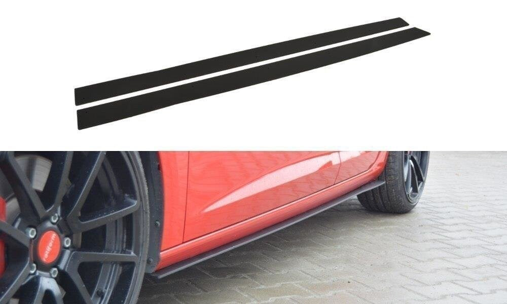 Street Pro Seitenschweller passend für Seat Leon III CUPRA / FR schwarz matt