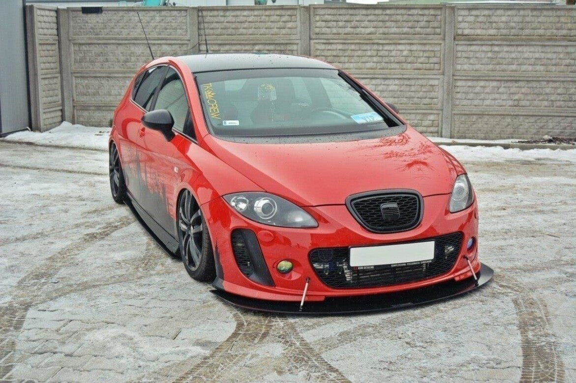 Street Pro Seitenschweller passend für Seat Leon MK2 MS DESIGN schwarz matt