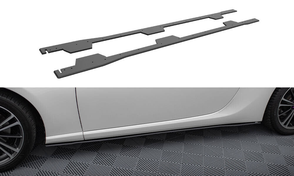 Street Pro Seitenschweller passend für Subaru BRZ Mk1 / Mk1 FL schwarz matt