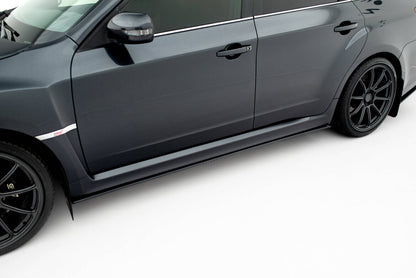 Street Pro Seitenschweller passend für Subaru Impreza WRX STI Mk3 FL schwarz matt