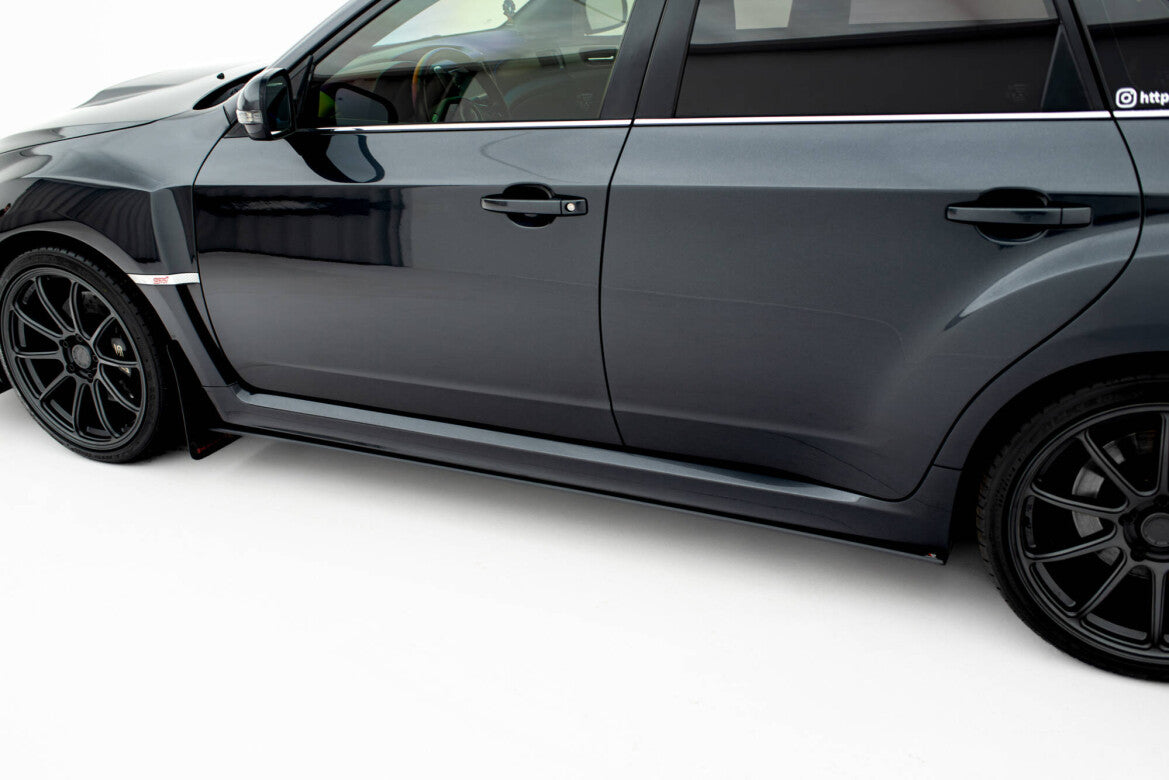 Street Pro Seitenschweller passend für Subaru Impreza WRX STI Mk3 FL schwarz matt