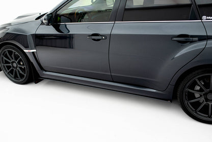 Street Pro Seitenschweller passend für Subaru Impreza WRX STI Mk3 FL schwarz matt