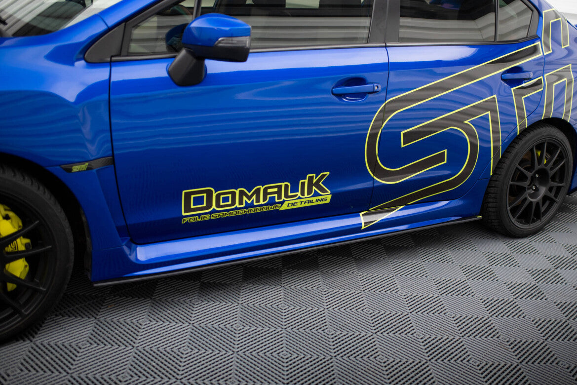 Street Pro Seitenschweller passend für Subaru WRX STI Mk1 schwarz matt