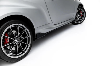 Street Pro Seitenschweller passend für Toyota GR Yaris Mk4 Facelift schwarz matt + Hochglanz Flaps