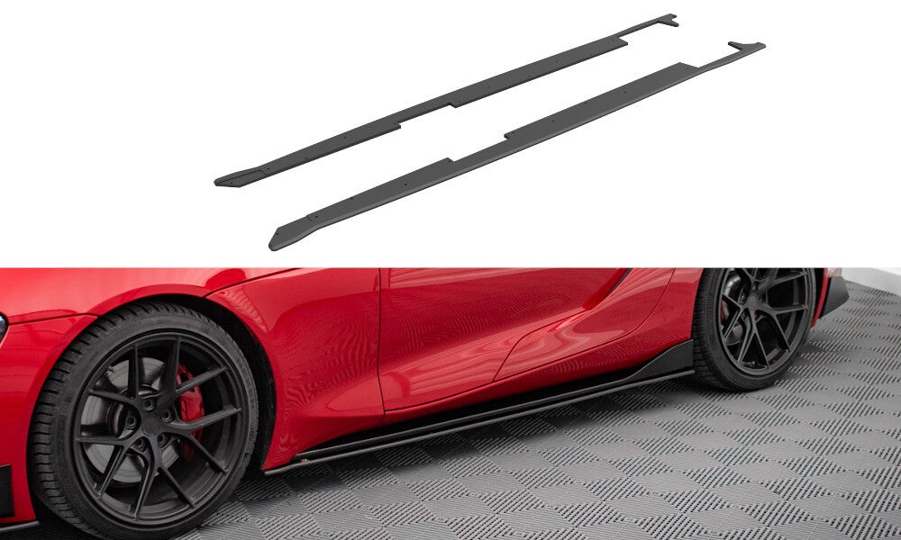 Street Pro Seitenschweller passend für Toyota Supra Mk5 schwarz matt