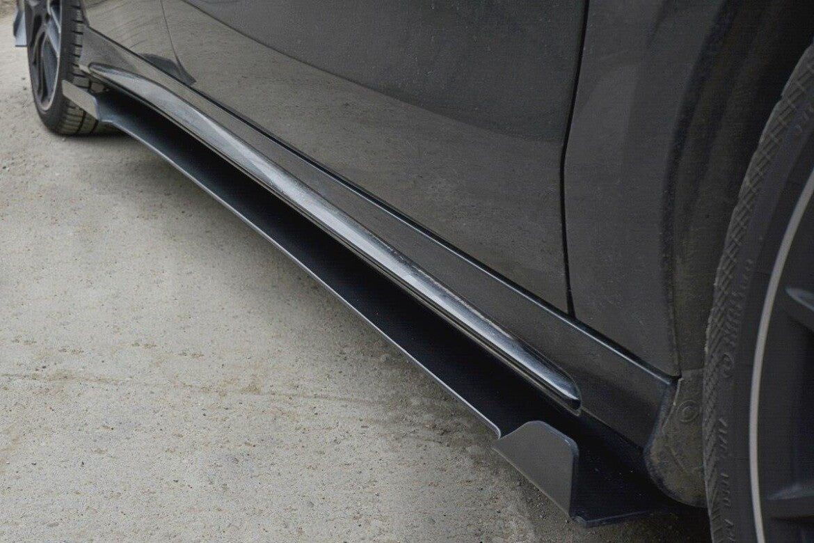Street Pro Seitenschweller passend für V.1 Mercedes CLA A45 AMG C117 FL schwarz matt