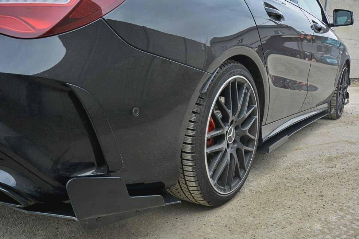 Street Pro Seitenschweller passend für V.1 Mercedes CLA A45 AMG C117 FL schwarz matt