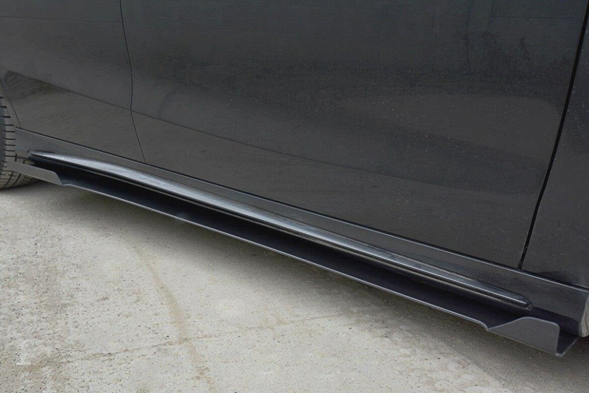 Street Pro Seitenschweller passend für V.1 Mercedes CLA A45 AMG C117 FL schwarz matt