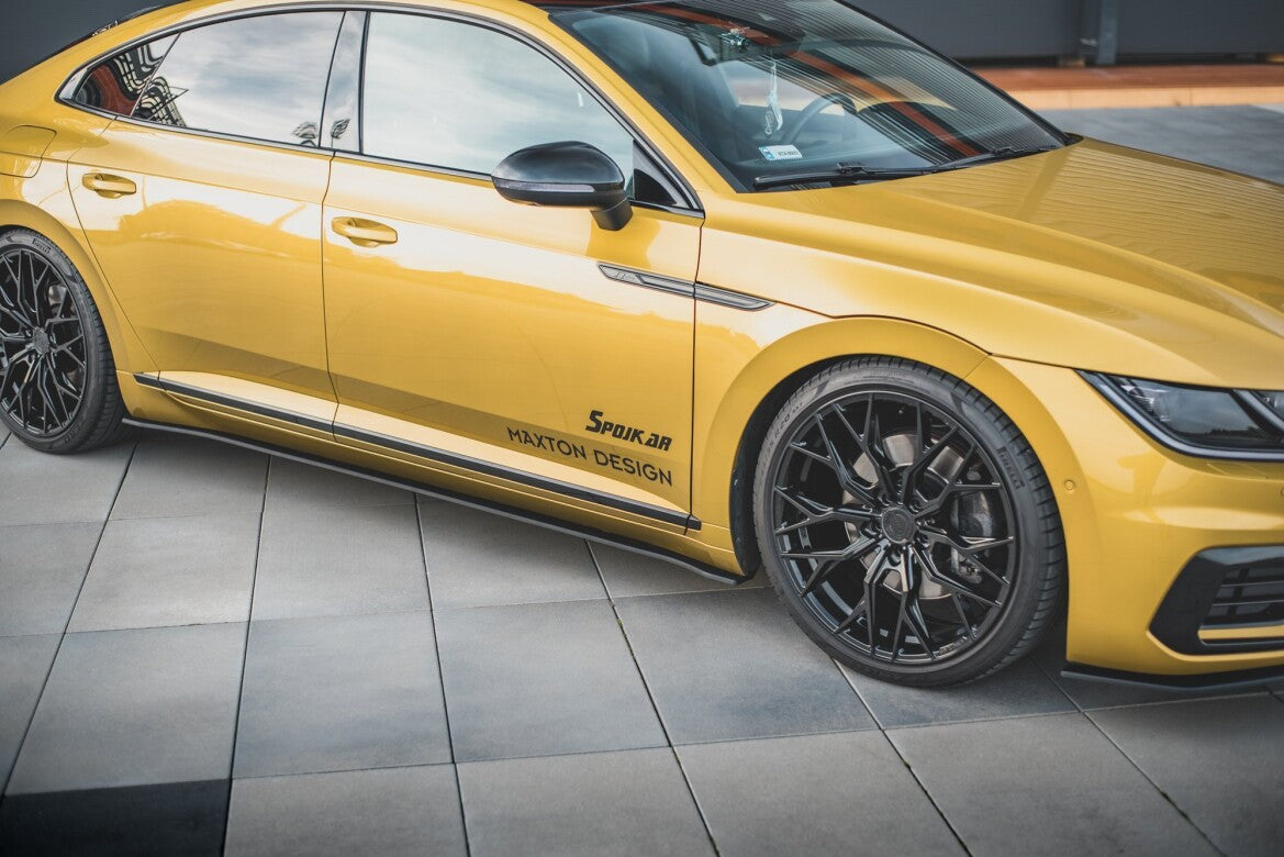 Street Pro Seitenschweller passend für VW Arteon R-Line Limousine / Shooting Brake Mk1 schwarz matt