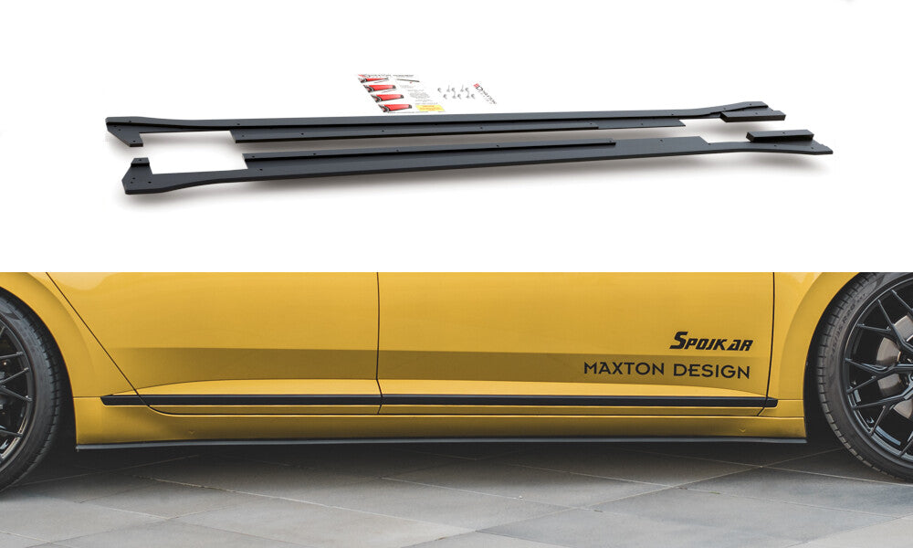 Street Pro Seitenschweller passend für VW Arteon R-Line Limousine / Shooting Brake Mk1 schwarz matt