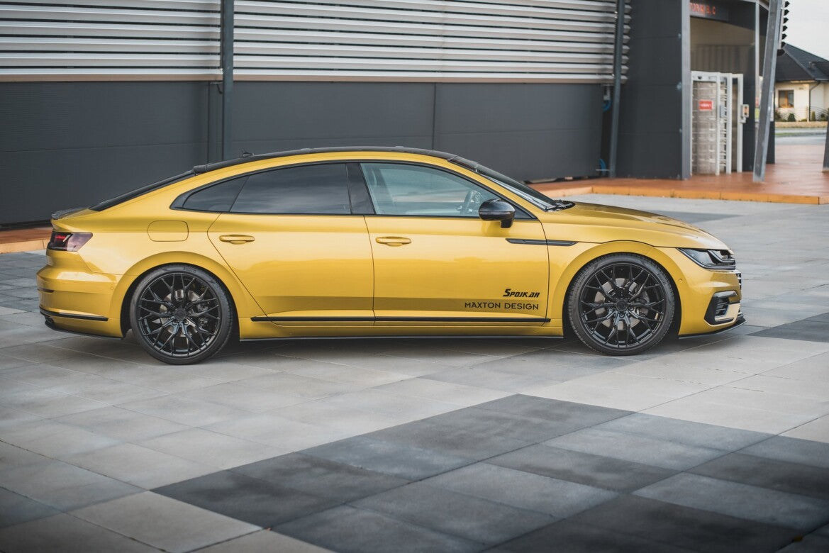 Street Pro Seitenschweller passend für VW Arteon R-Line Limousine / Shooting Brake Mk1 schwarz matt