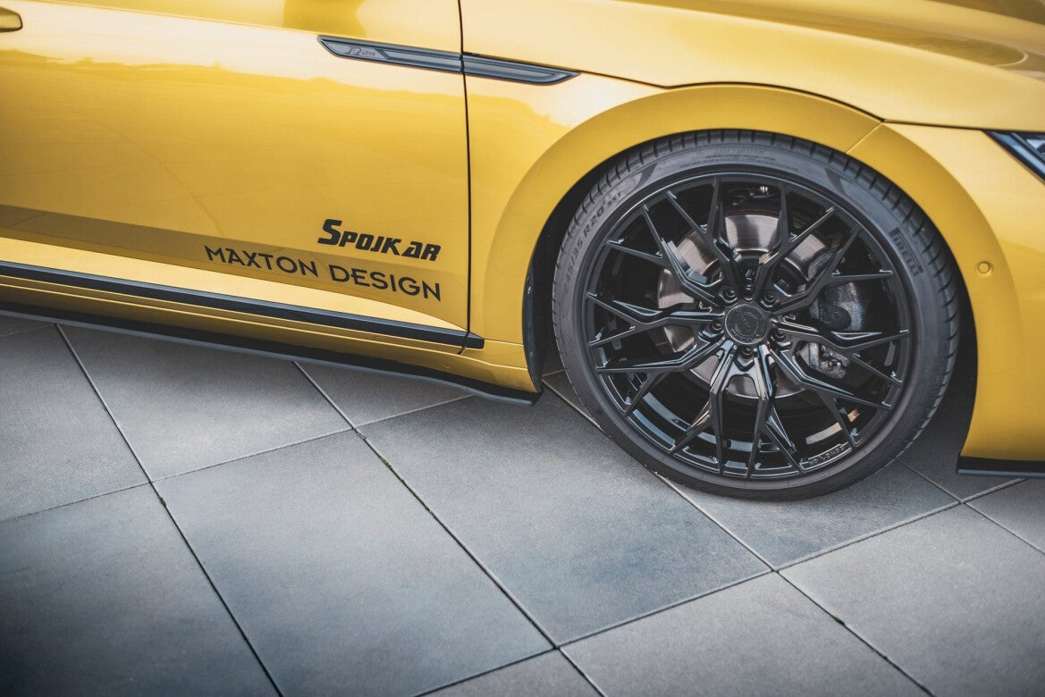 Street Pro Seitenschweller passend für VW Arteon R-Line Limousine / Shooting Brake Mk1 schwarz matt