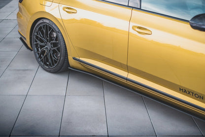 Street Pro Seitenschweller passend für VW Arteon R-Line Limousine / Shooting Brake Mk1 schwarz matt