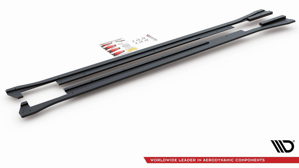 Street Pro Seitenschweller passend für VW Arteon R-Line Limousine / Shooting Brake Mk1 schwarz matt
