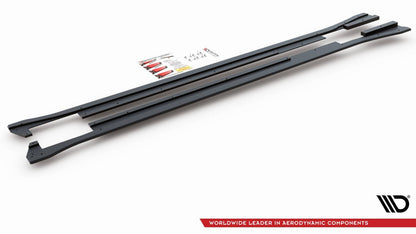 Street Pro Seitenschweller passend für VW Arteon R-Line Limousine / Shooting Brake Mk1 schwarz matt