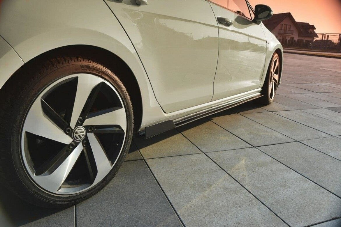 Street Pro Seitenschweller passend für VW Golf 7 GTI FL schwarz matt
