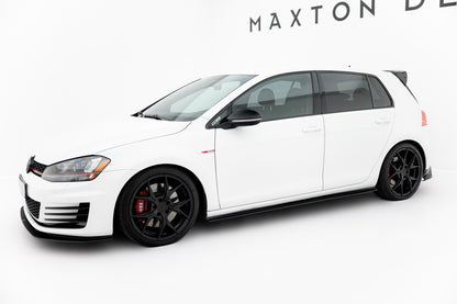 Street Pro Seitenschweller passend für VW Golf 7 GTI schwarz matt