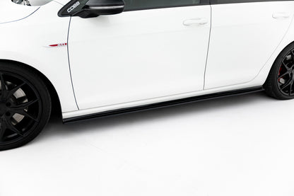 Street Pro Seitenschweller passend für VW Golf 7 GTI schwarz matt