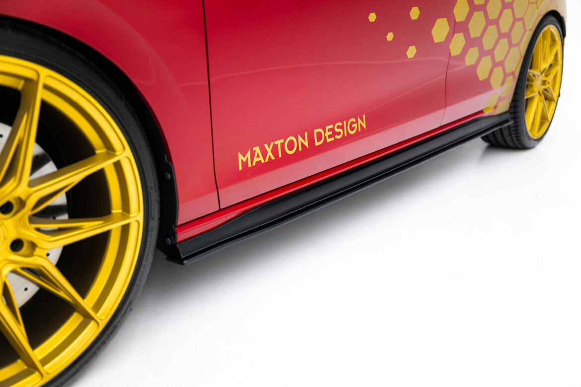 Street Pro Seitenschweller passend für VW Golf GTI Clubsport Mk8 FL schwarz matt