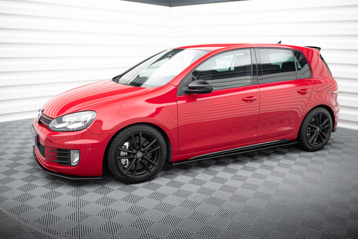 Street Pro Seitenschweller passend für VW Golf GTI Mk6 schwarz matt