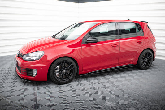 Street Pro Seitenschweller passend für VW Golf GTI Mk6 schwarz matt