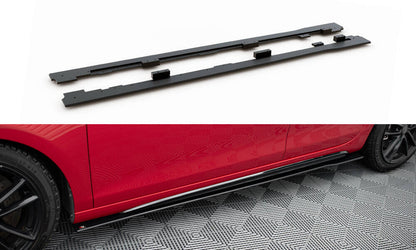 Street Pro Seitenschweller passend für VW Golf GTI Mk6 schwarz matt