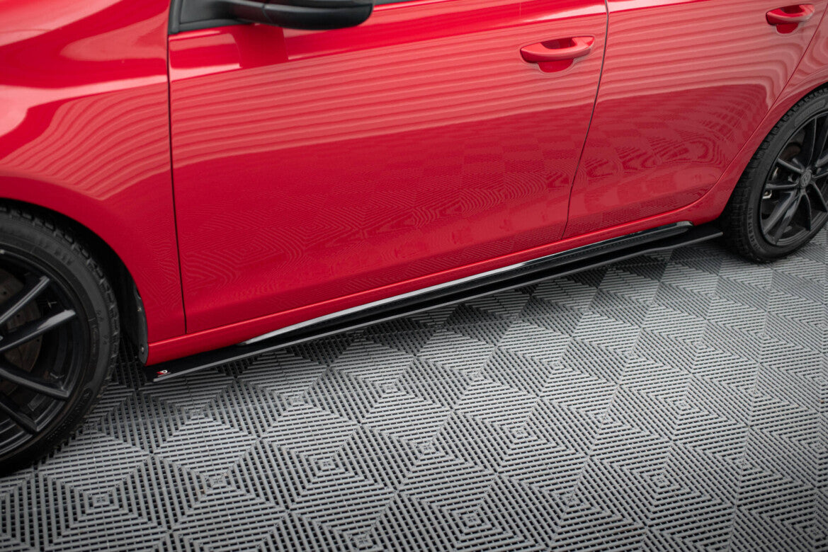 Street Pro Seitenschweller passend für VW Golf GTI Mk6 schwarz matt