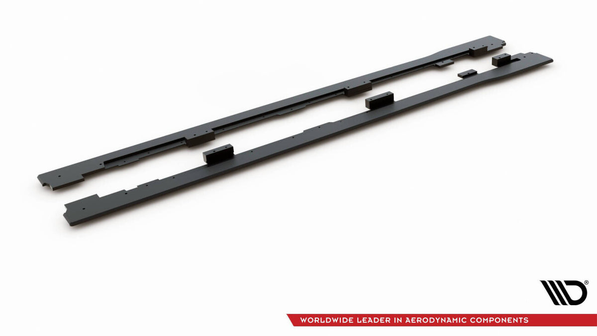 Street Pro Seitenschweller passend für VW Golf GTI Mk6 schwarz matt