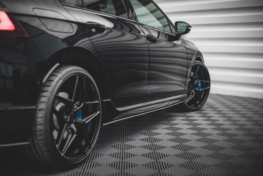 Street Pro Seitenschweller passend für VW Golf R Hatchback Mk8 FL schwarz matt