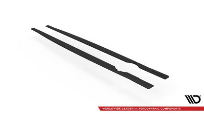 Street Pro Seitenschweller passend für VW Golf R Hatchback Mk8 FL schwarz matt