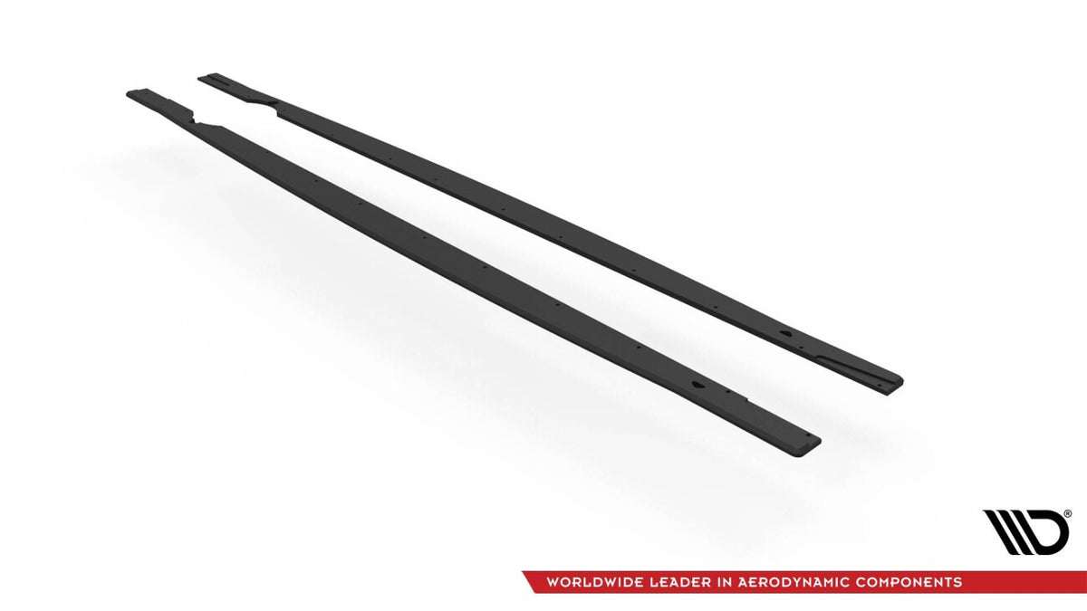 Street Pro Seitenschweller passend für VW Golf R Hatchback Mk8 FL schwarz matt