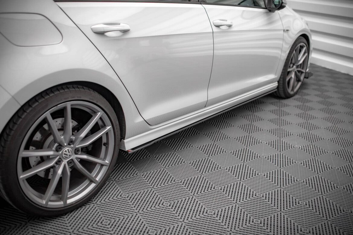 Street Pro Seitenschweller passend für VW Golf R Mk7 schwarz matt