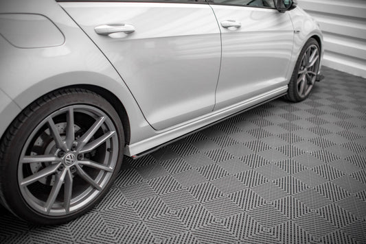 Street Pro Seitenschweller passend für VW Golf R Mk7 schwarz matt
