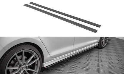 Street Pro Seitenschweller passend für VW Golf R Mk7 schwarz matt