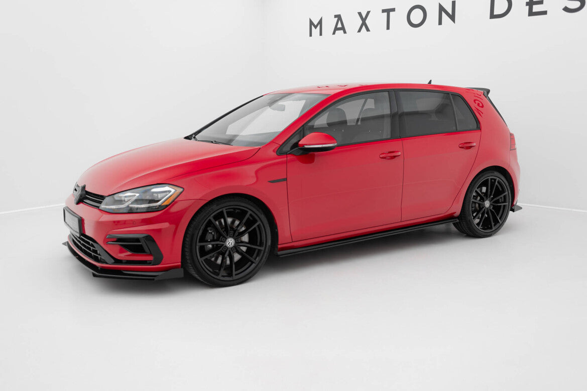 Street Pro Seitenschweller passend für VW Golf R / R-Line Mk7 FL schwarz matt